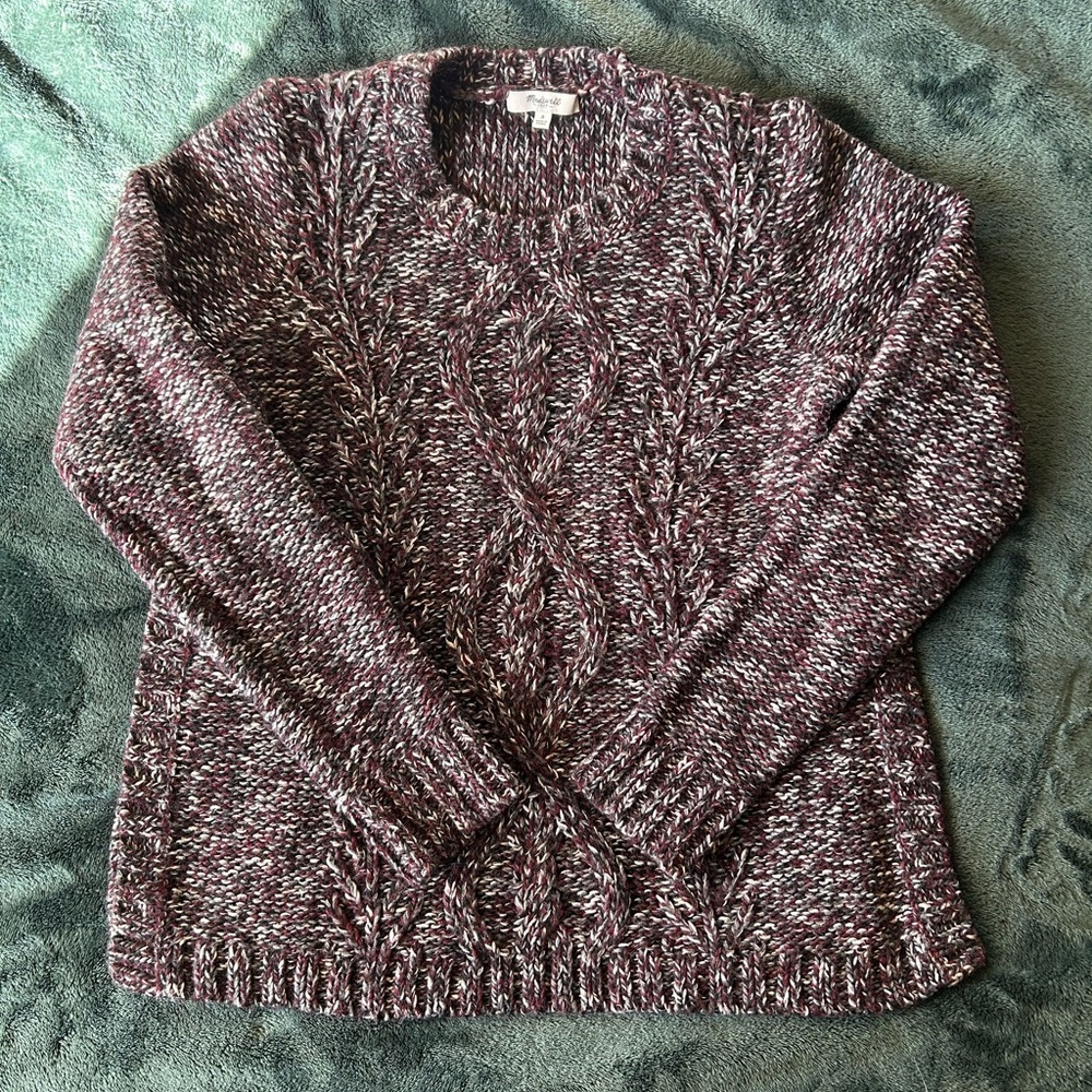 Madewell split hem wool blend sweater
